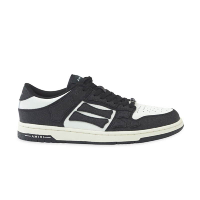 Amiri Low Top Black White Casual Sneakers