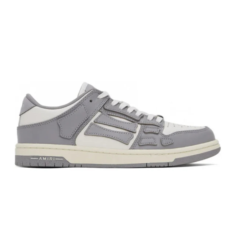 Amiri Low Top Gray White Casual Sneakers