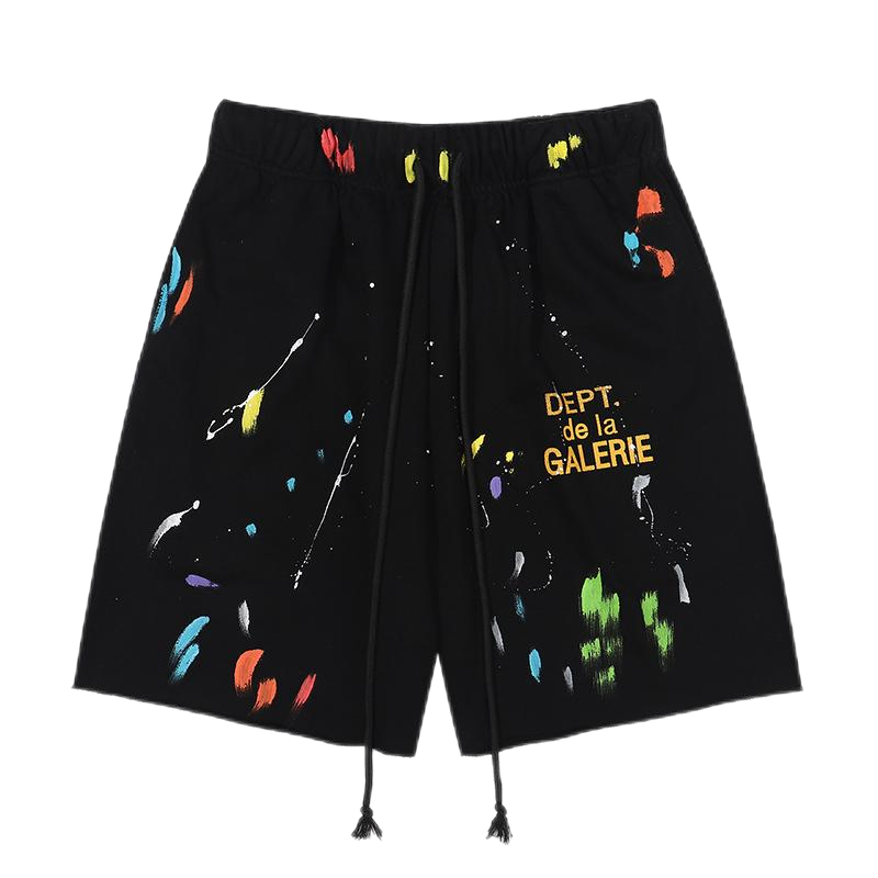 Gallery Dept. Shorts Paint-Splatter Drawstring — 23
