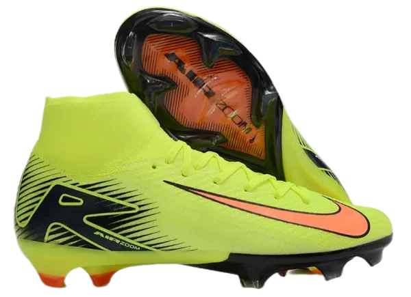 Nike Mercurial Superfly VI Elite FG Volt Orange Soccer Cleats Sneakers - 1