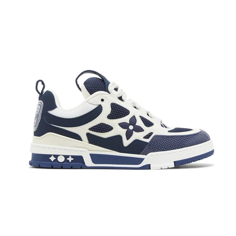 Louis Vuitton Trainer Navy Blue Monogram Sneakers