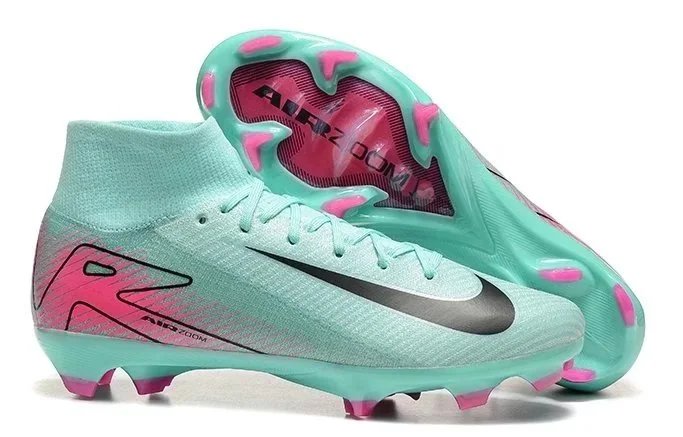 Nike Mercurial Superfly VII Elite FG Aqua Pink Soccer Cleats Running Shoes
