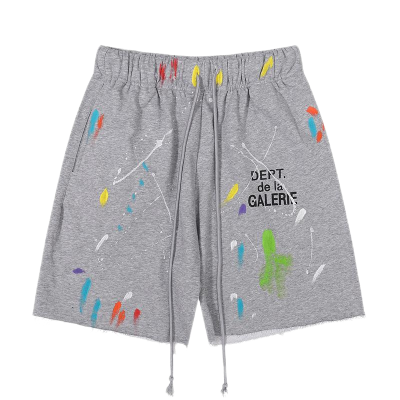 Gallery Dept. Shorts Paint-Splatter Drawstring — 24