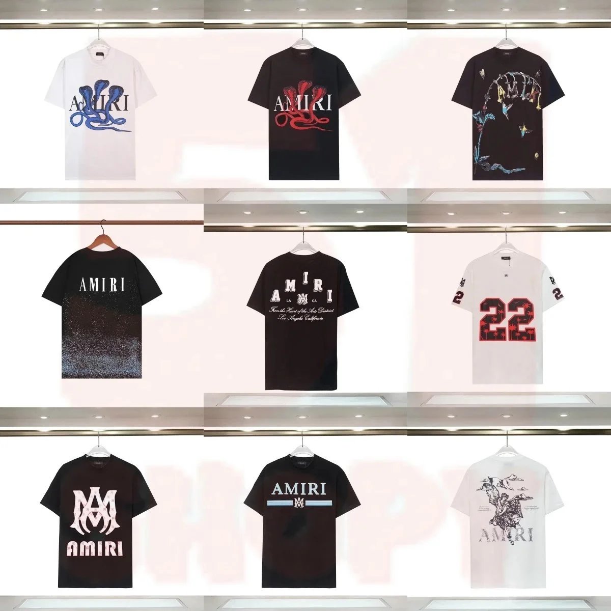 Amiri Logo Print Bla