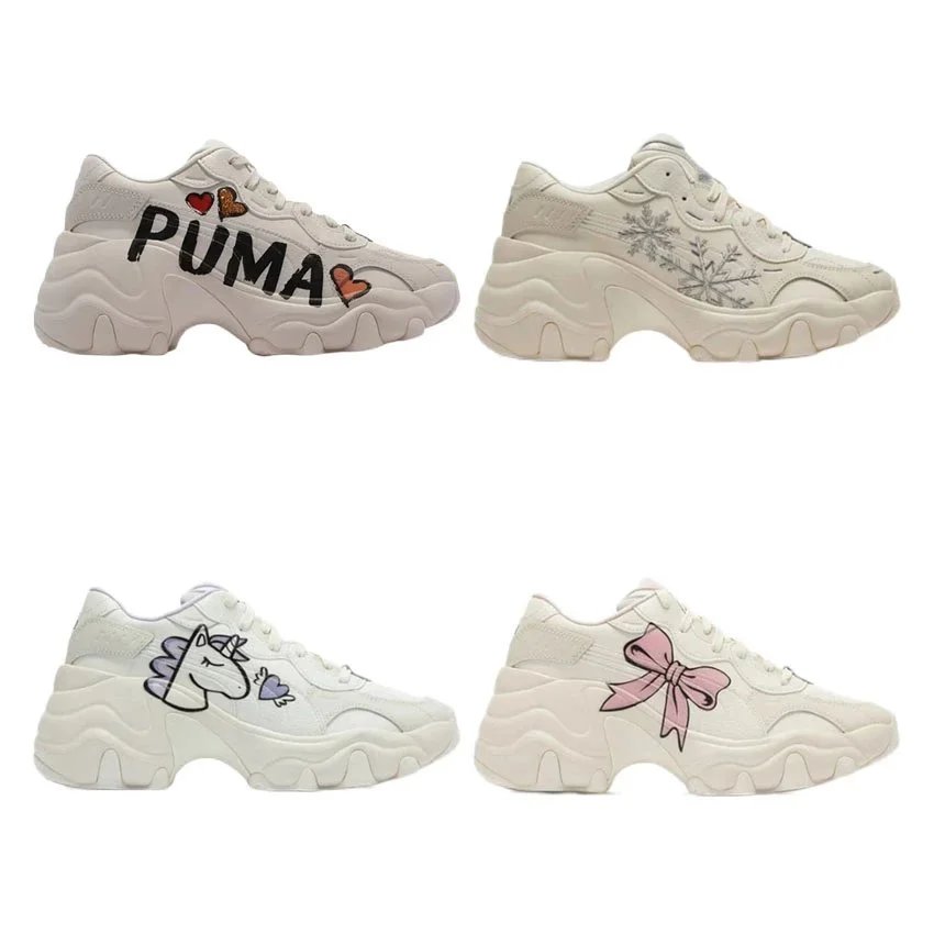 Puma Chunky White Cartoon Print Sneakers