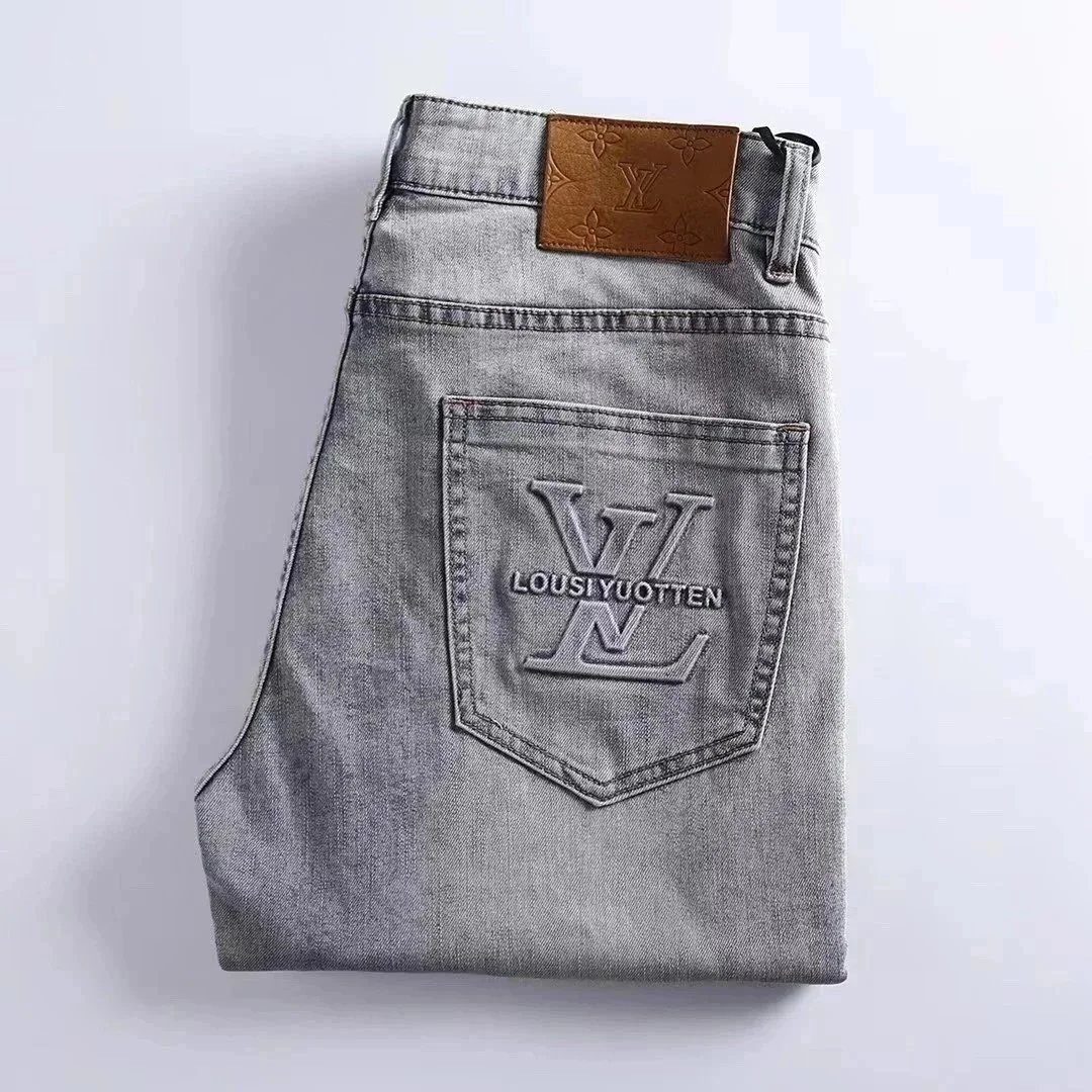 Dior Oblique Print Denim Jeans Light Wash - 11