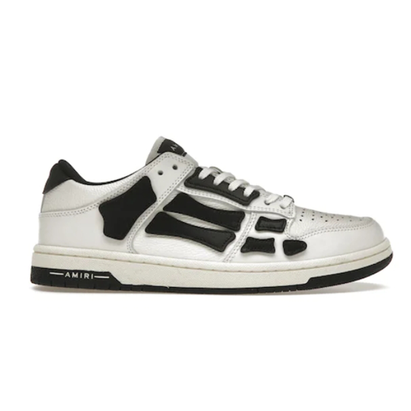 Amiri Low Top White Black Leather Sneakers