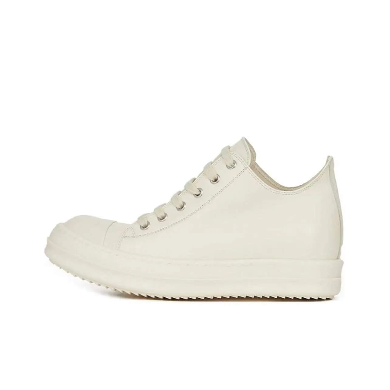 Middle-help white leather