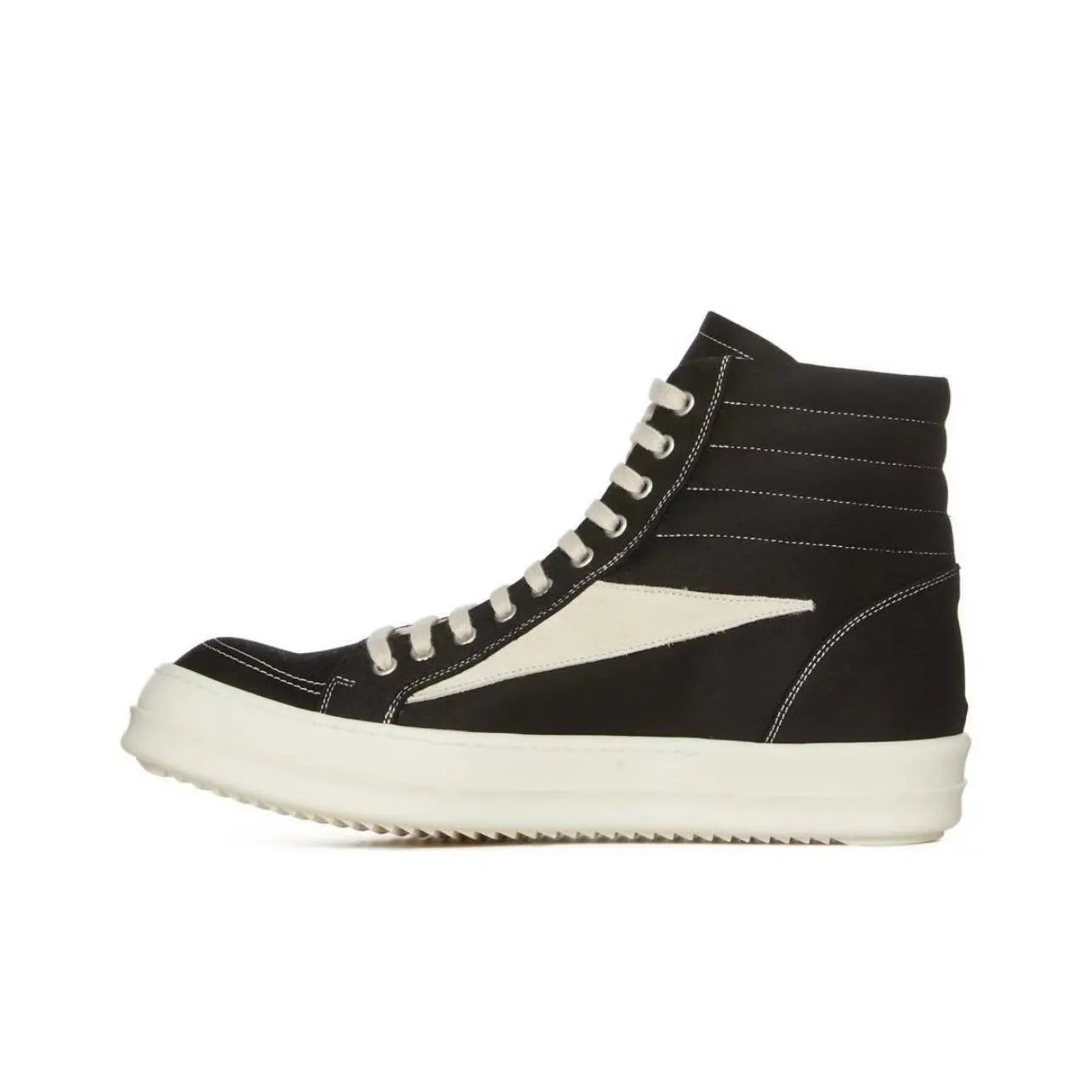 Black canvas high cut