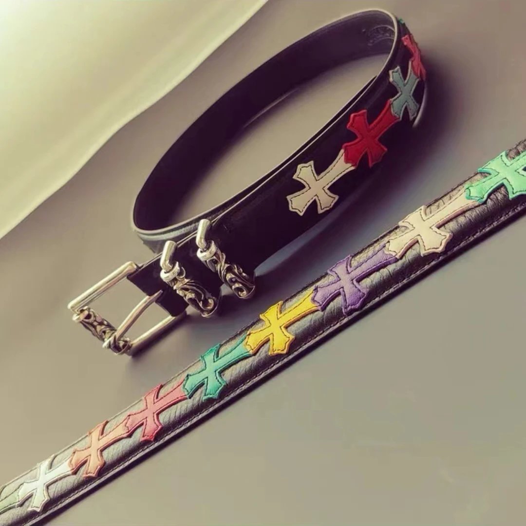 Chrome Hearts Leather Patchwork Belt