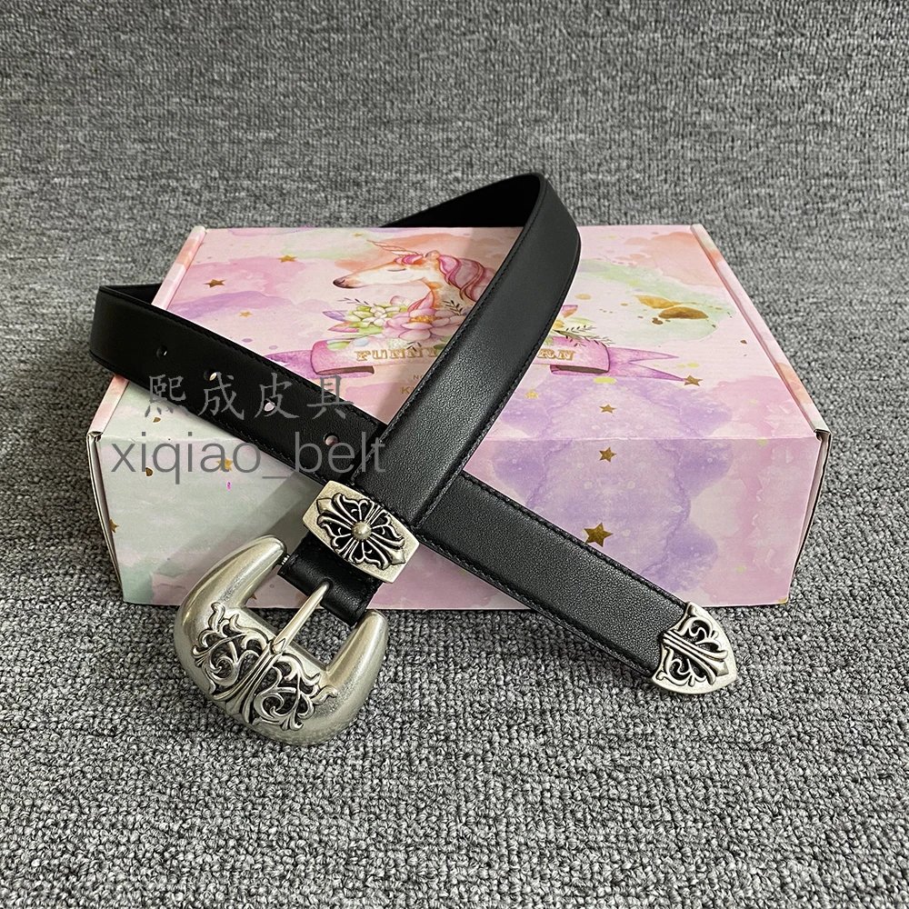 3.0 round needle black leather