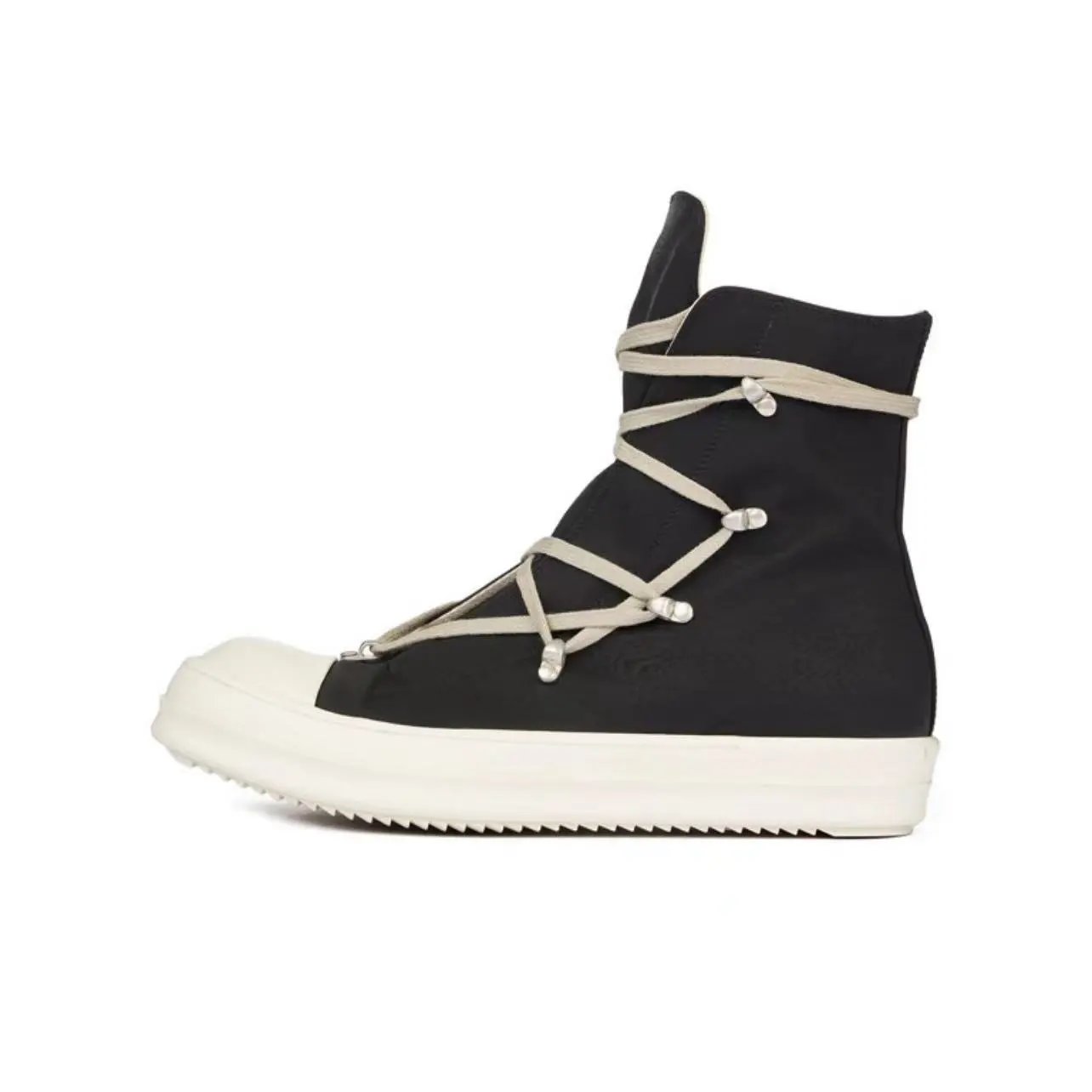 high-top black canvas