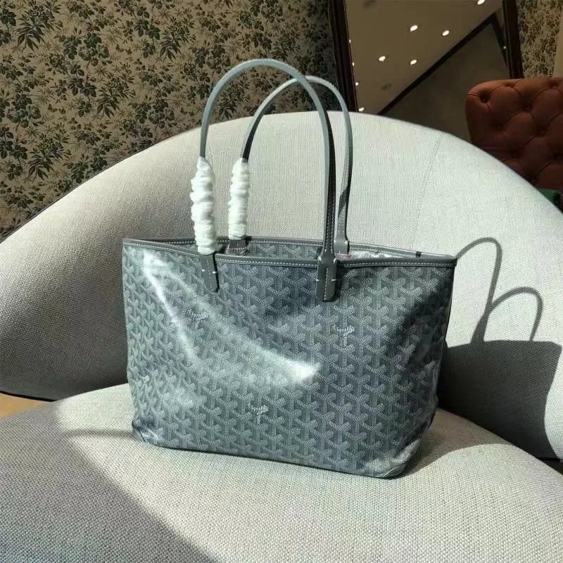 Goyard Saint Louis Tote Black Monogram Canvas Tote Bag - 17