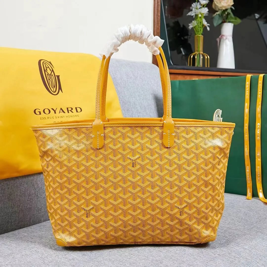 Goyard Saint Louis Tote Black Monogram Canvas Tote Bag - 20
