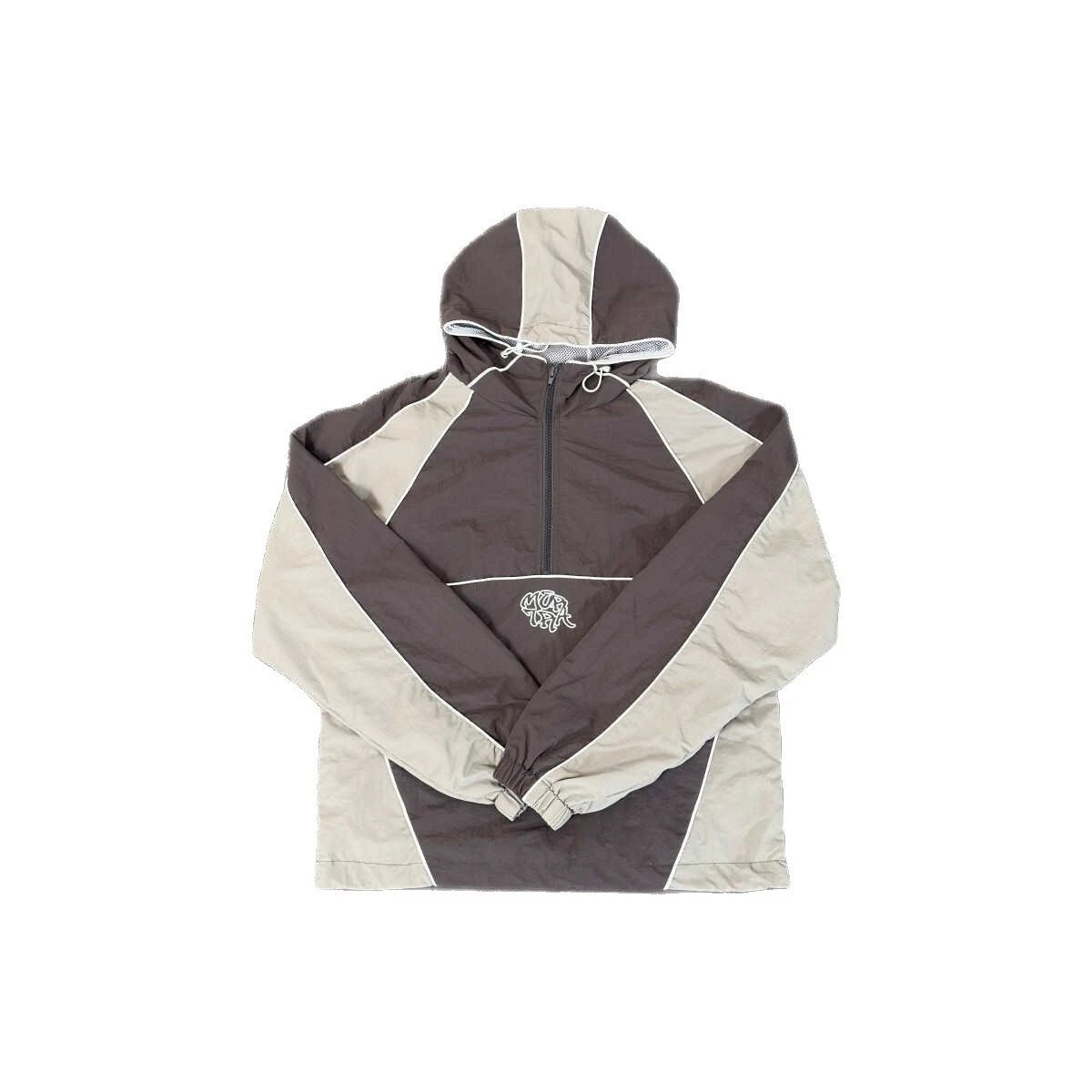 DX209刺绣字母拼接撞色连帽卫衣加绒男女情侣休闲套装 5