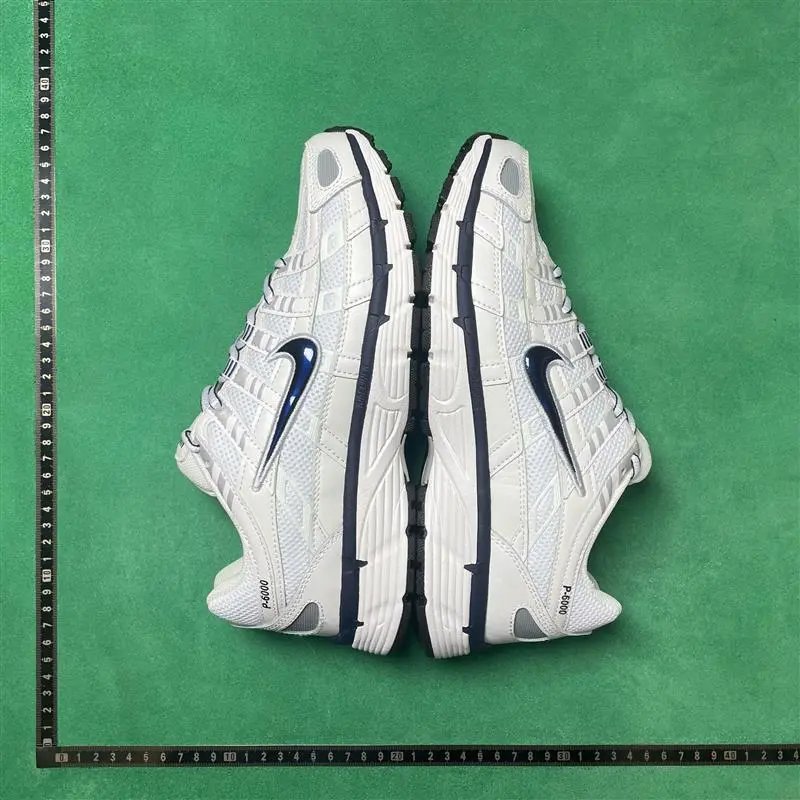 Nike P-6000 Low White Midnight Navy Metallic Silver CD6404-018
