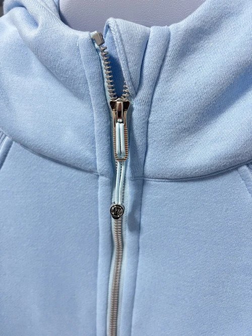 Design Zip-Up Hoodie Dusty Blue - 10