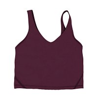 Dark Red U-Neck Tank Top