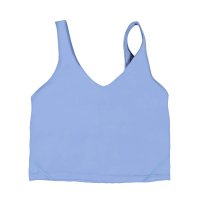 Smog Blue U-Neck Tank Top