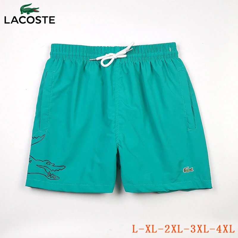 Lacoste All-Over Crocodile Print Swim Shorts White - 10