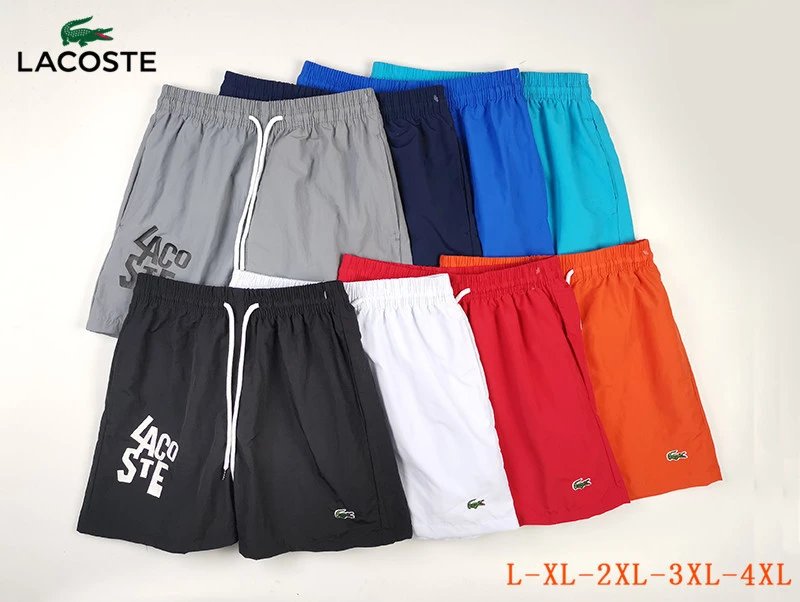 Lacoste All-Over Crocodile Print Swim Shorts White - 43