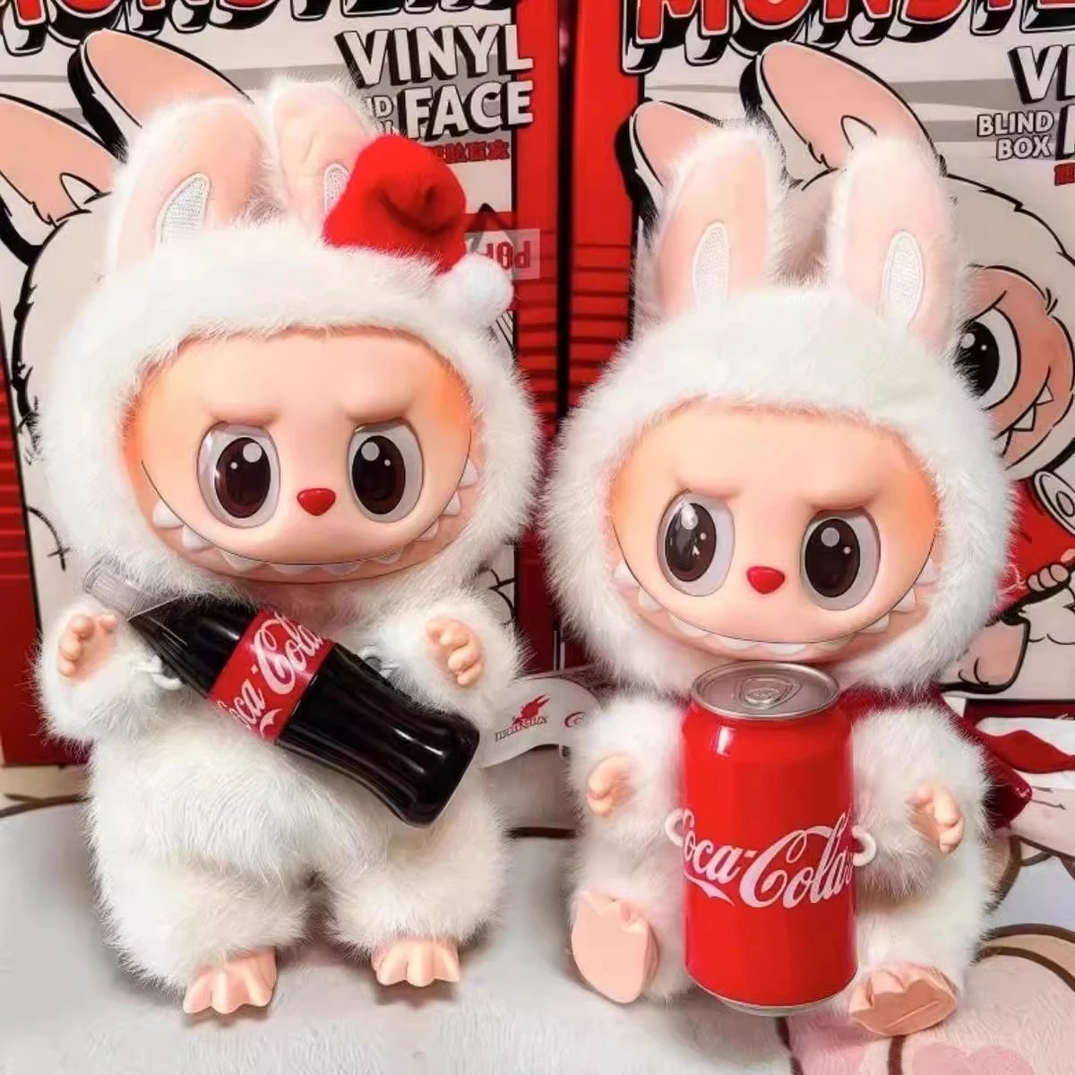 Pop Mart x Coca-Cola The Monsters MOLLY Bear Can Figure Red Collectible Toy Accessories - 3