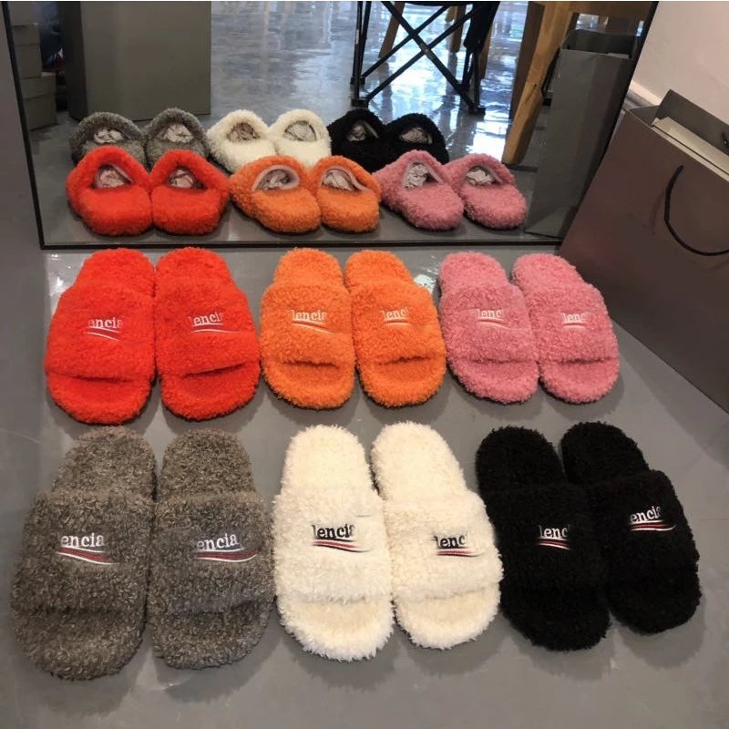 Lencia Fuzzy Slippers [6 style