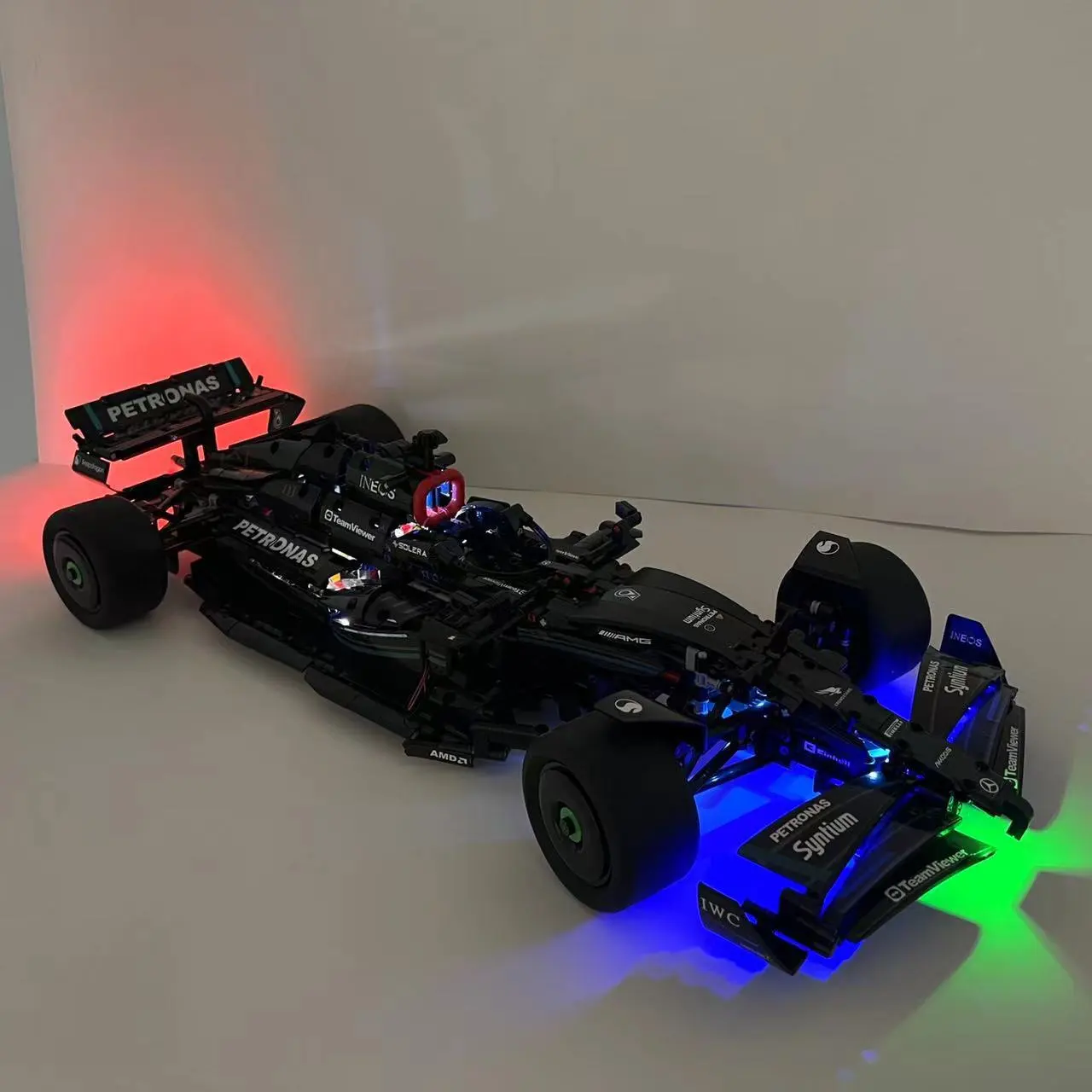 Mercedes AMG F1 Formula Racing Car Building Block With LED Light Upgrade