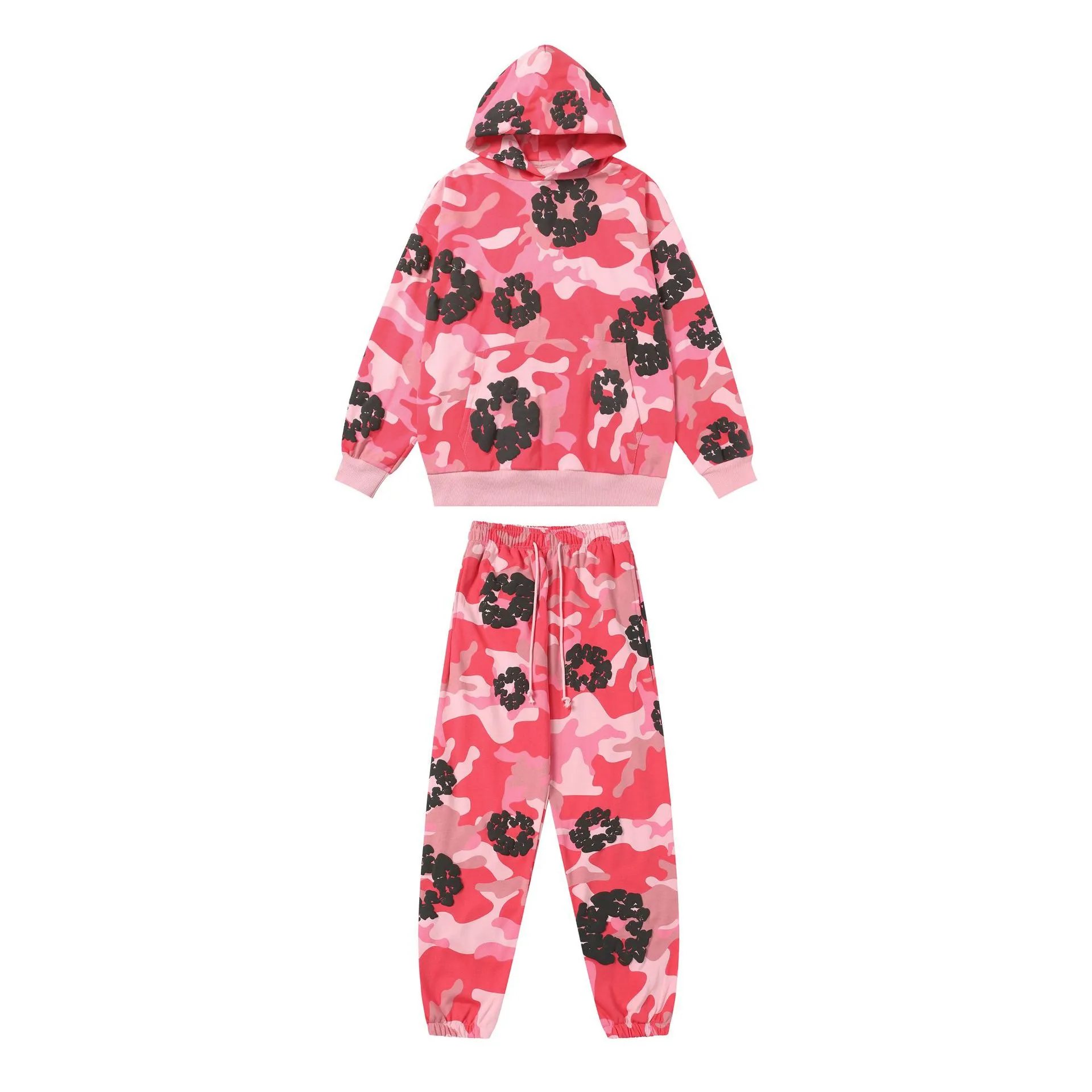 Denim Tears Cotton Wreath Camo Set Pink