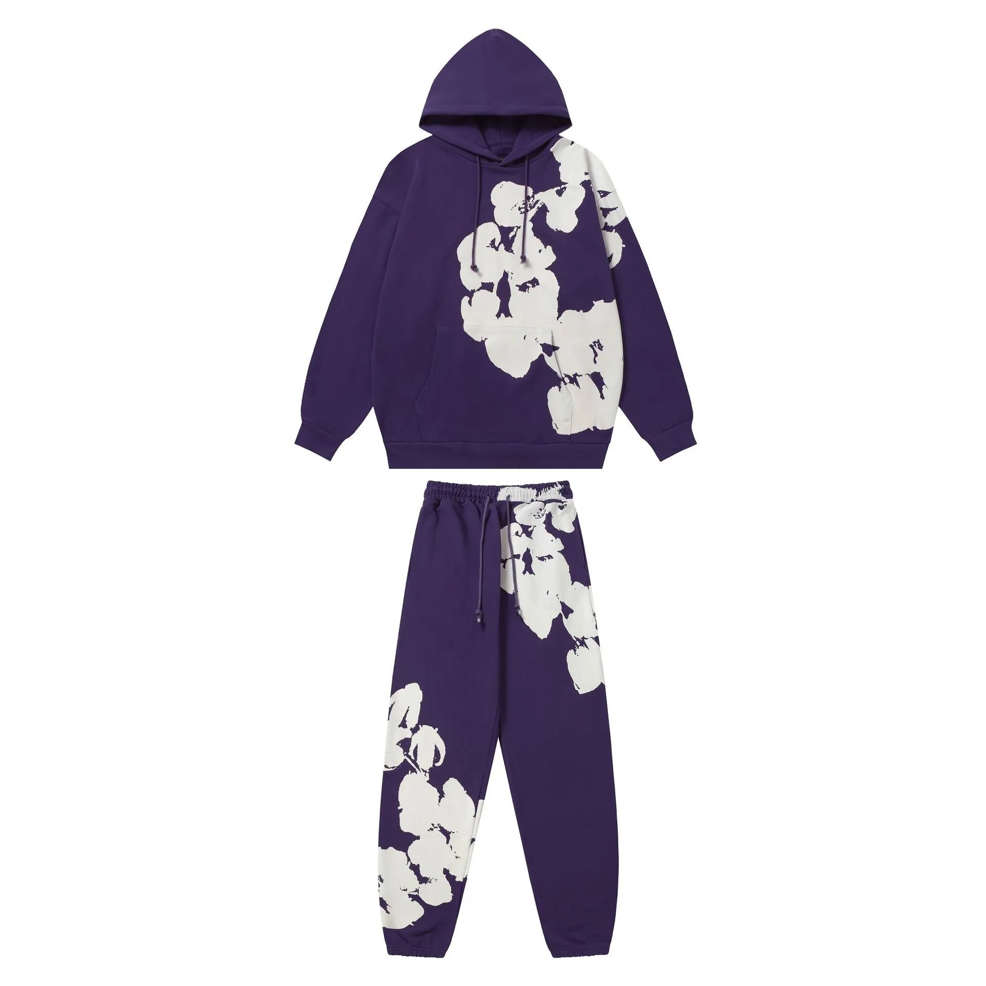 Gallery Dept Hoodie Set Purple
