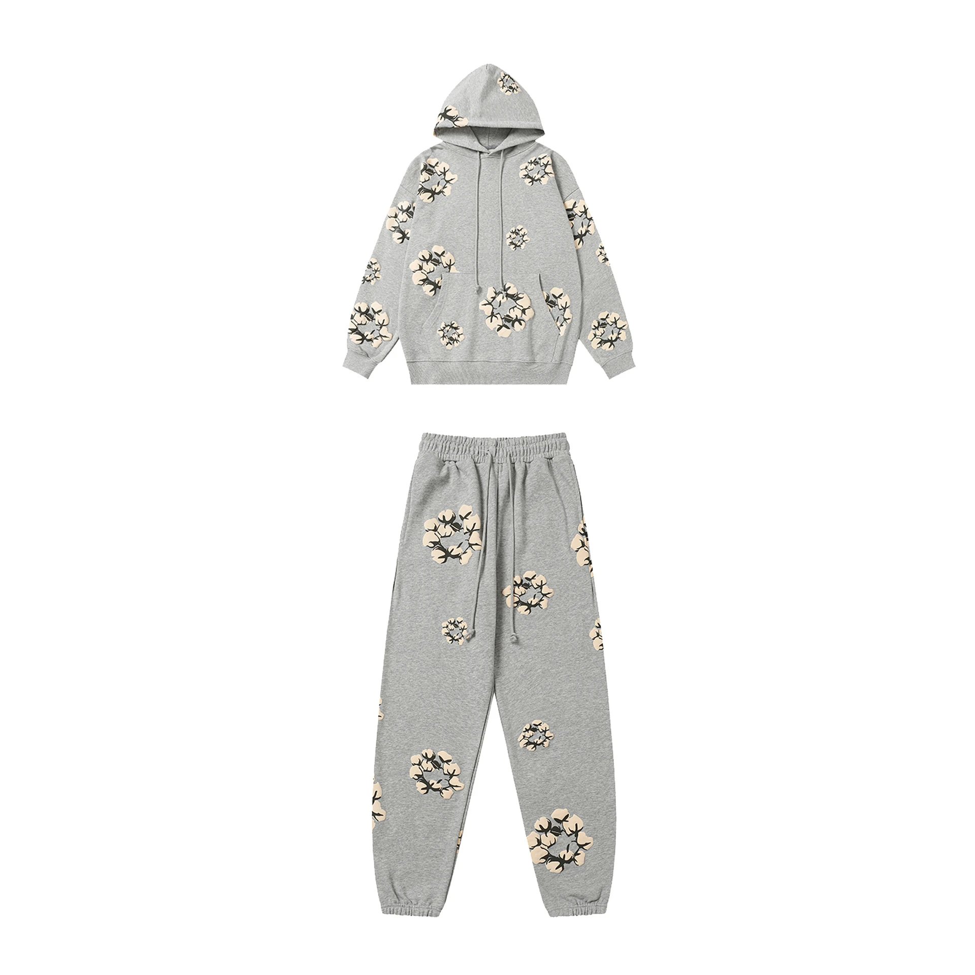 Gallery Dept Hoodie Set Grey