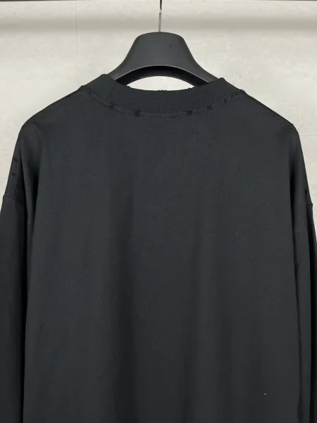 Balenciaga Logo Print Oversized Black T-Shirt - 11