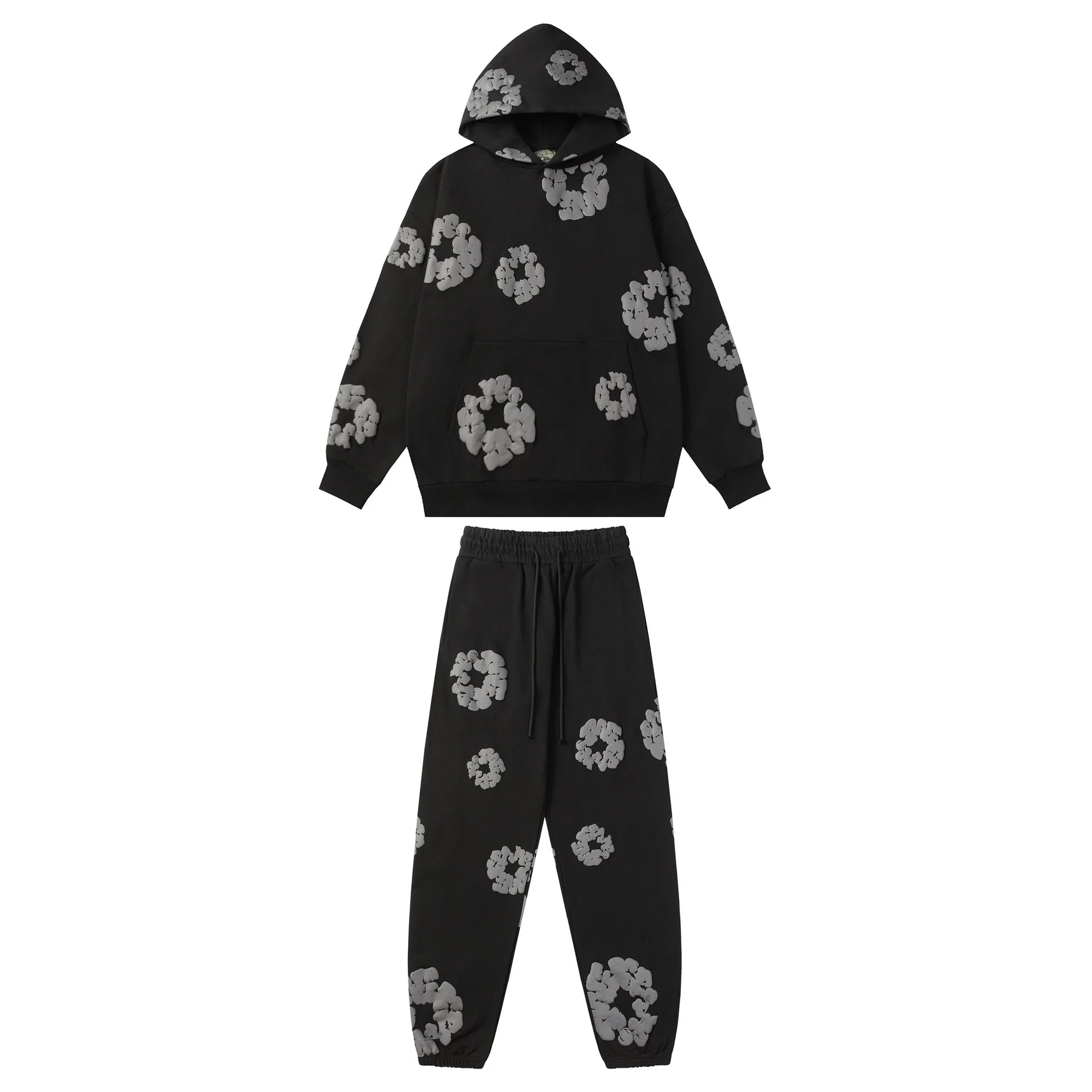 Gallery Dept Hoodie Set Black