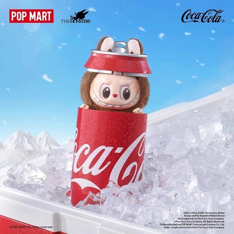 Pop Mart x The Monsters Labubu x Coca-Cola Red Can-Shaped Vinyl Figure with Plush Head