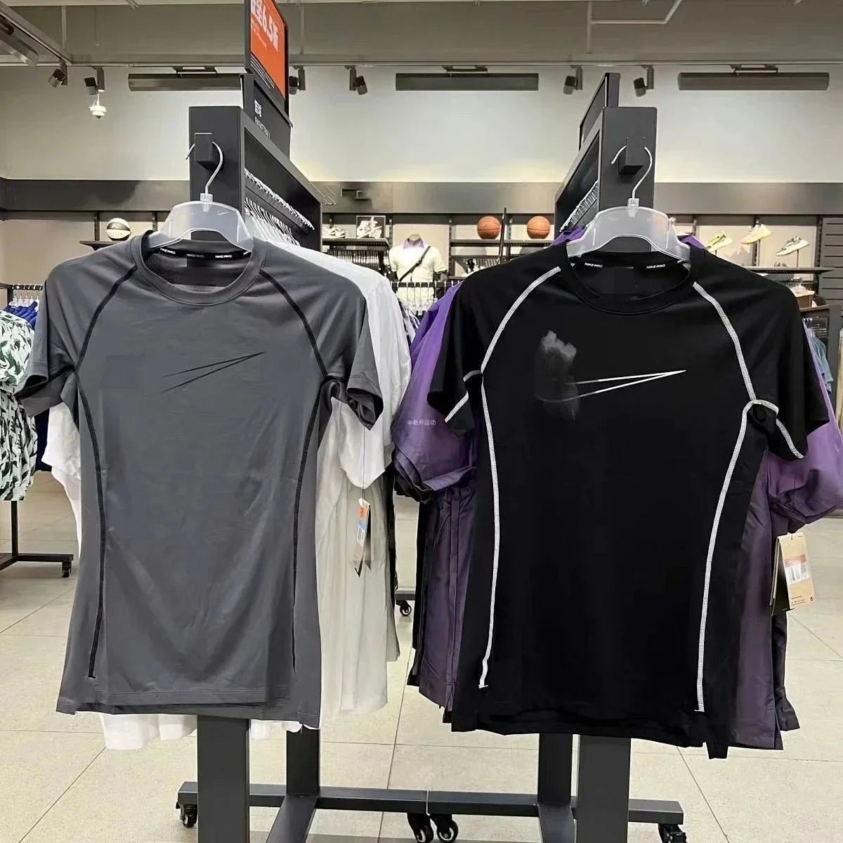 DX3819 New Sports Compression T-Shirt for Basketball, Running, Fitness, High Elasticity, Quick-Dry, Breathable, Athletic Training