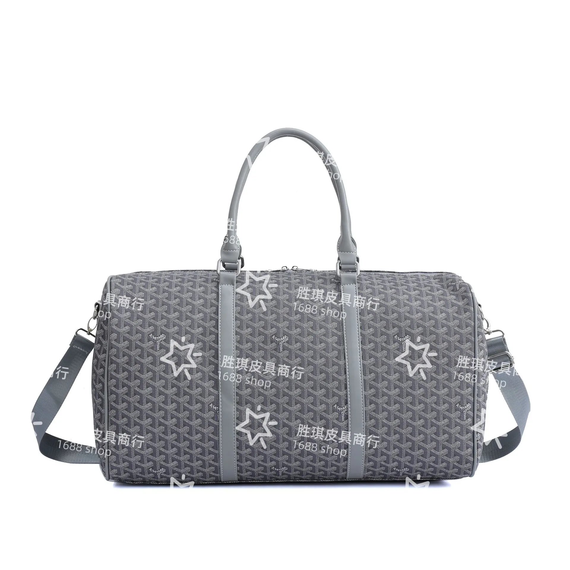 Goyard Saint Louis Duffle Bag Green with Star Motif Travel Bag - 10