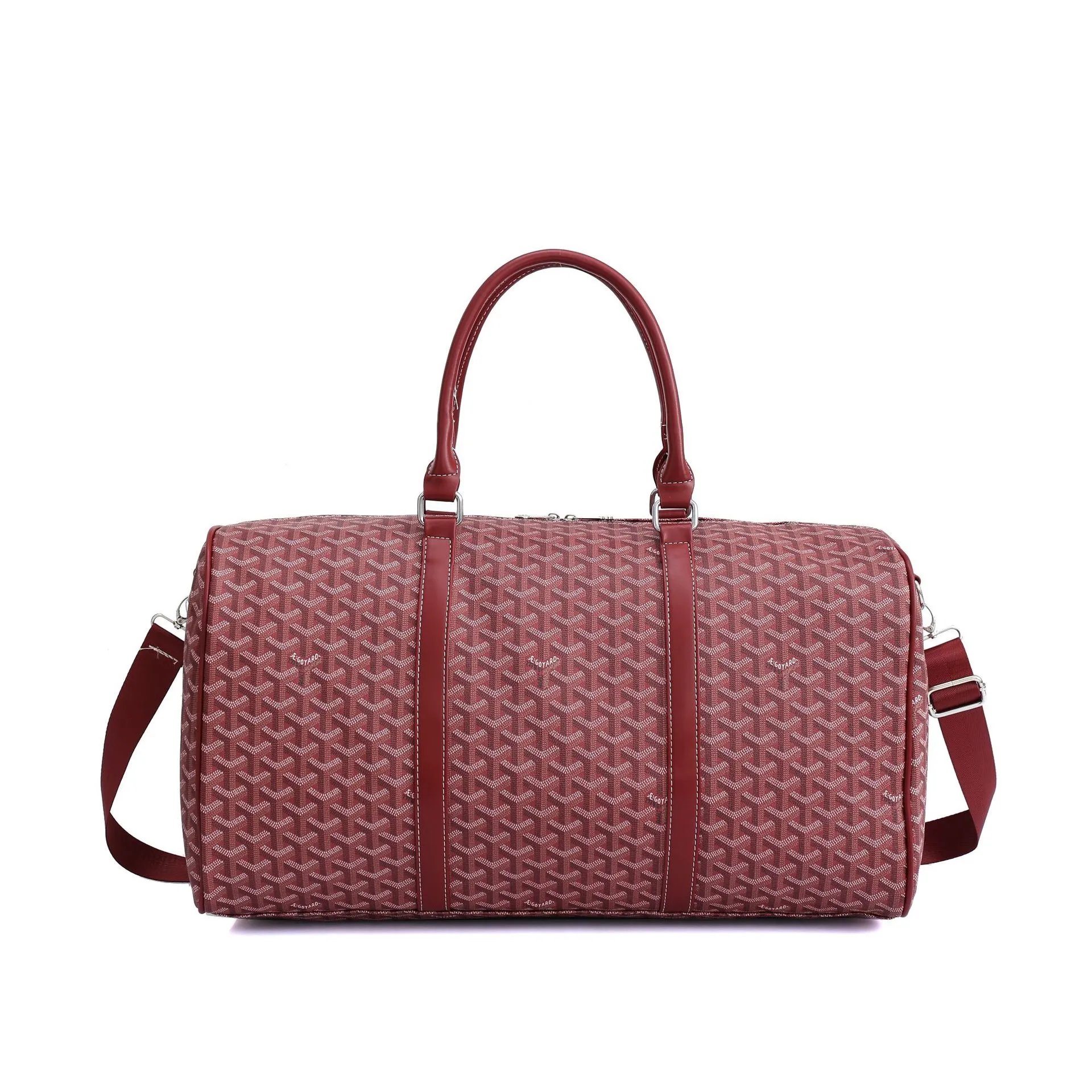 Goyard Saint Louis Duffle Bag Green with Star Motif Travel Bag - 7