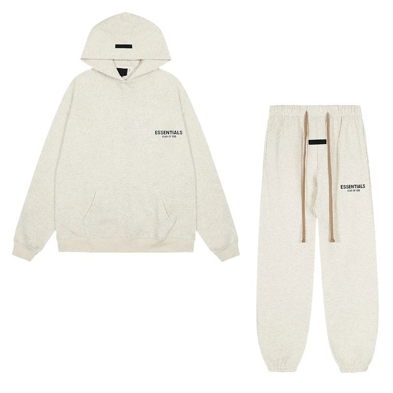 连帽-燕麦灰套装