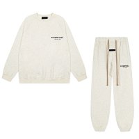 Round-neck oat gray set