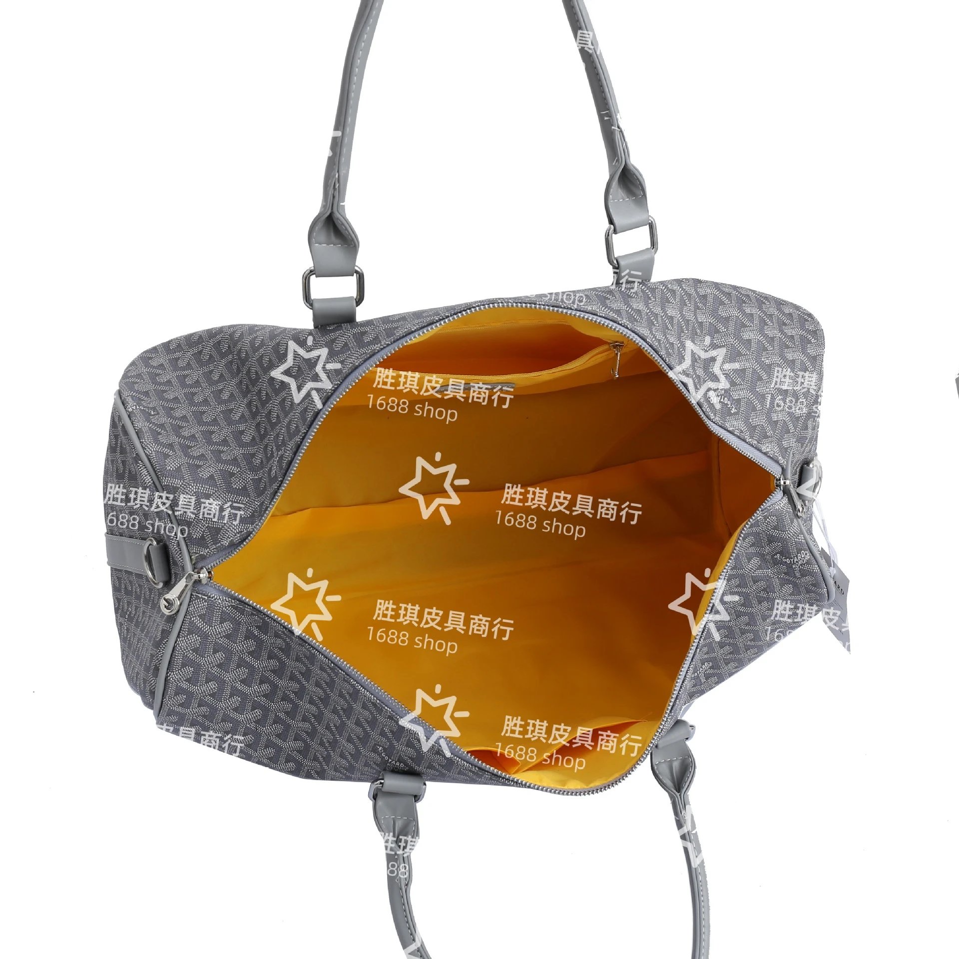 Goyard Saint Louis Duffle Bag Green with Star Motif Travel Bag - 4