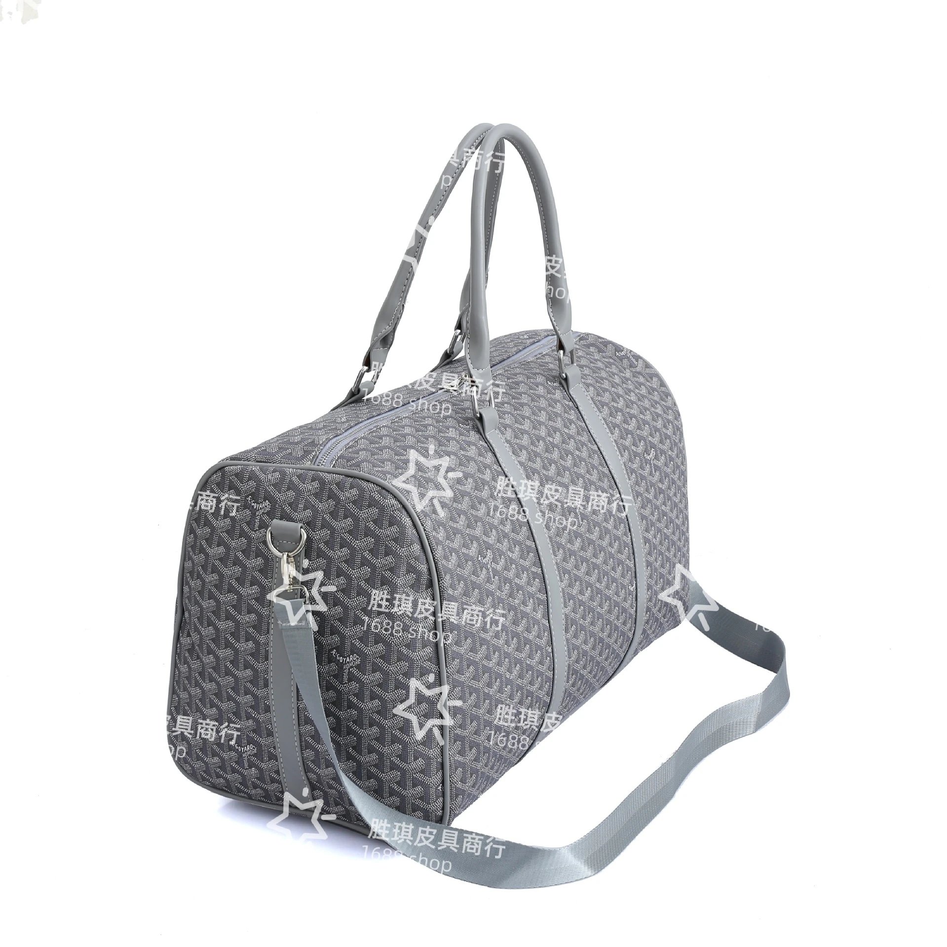 Goyard Saint Louis Duffle Bag Green with Star Motif Travel Bag - 5