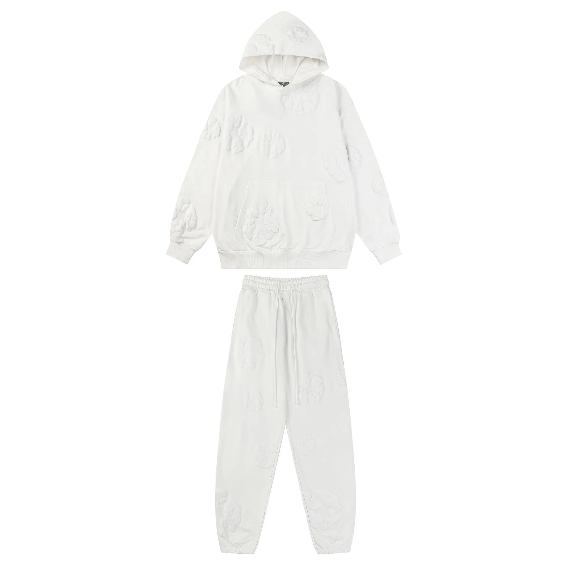 Denim Tears Cotton Wreath Hoodie Set White