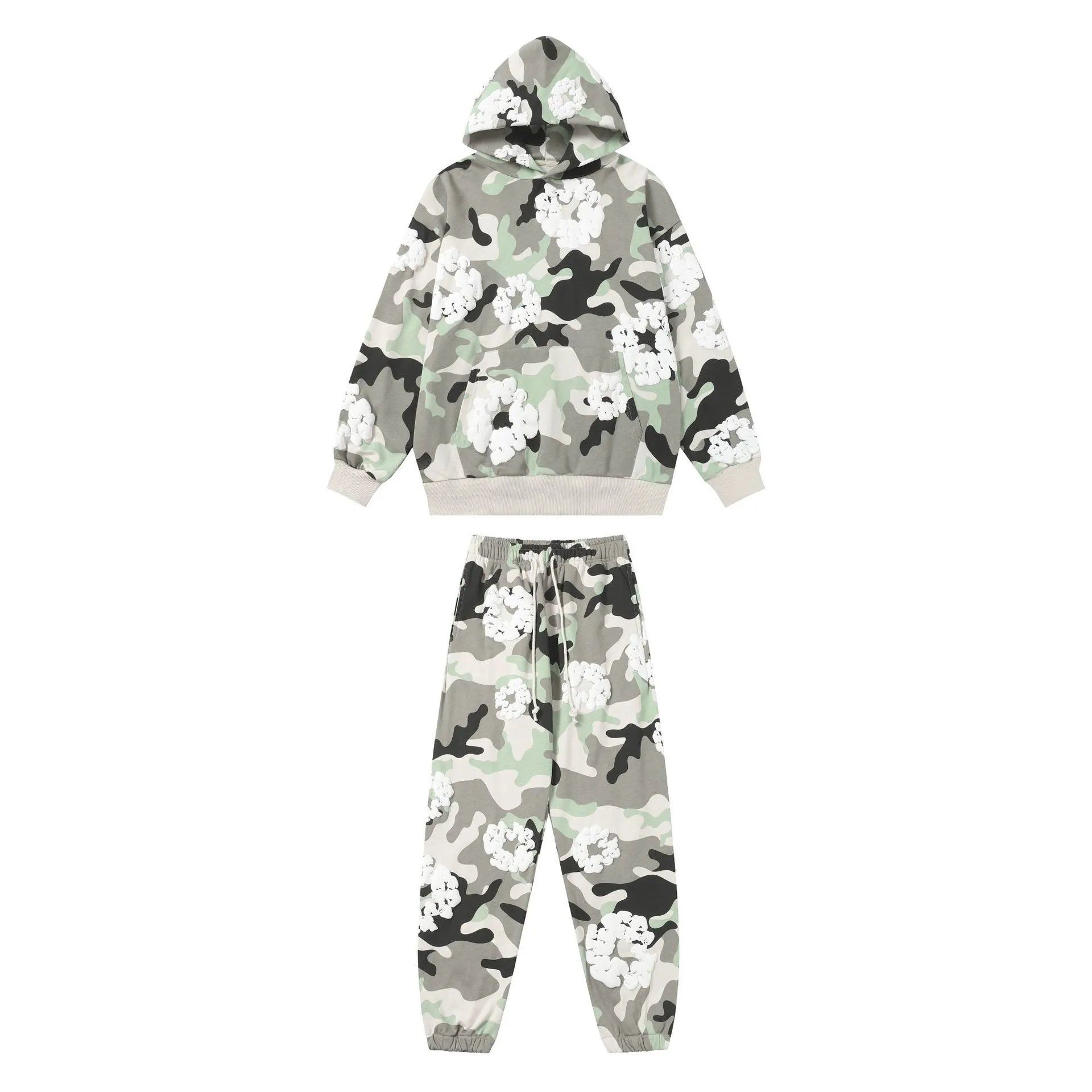 Denim Tears Cotton Wreath Camo Set Green