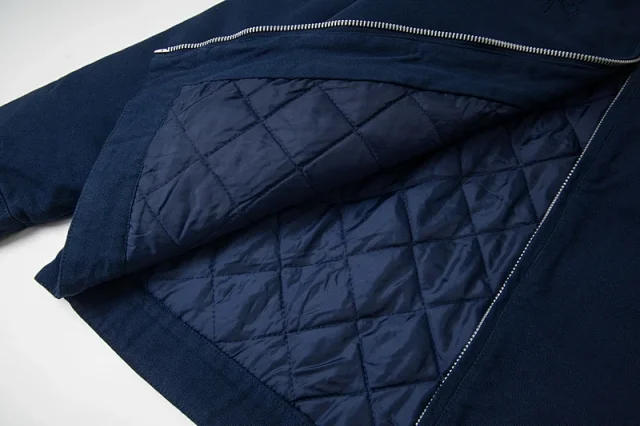 Denim Tears Jackets Collared Zip Jacket with Cotton Wreath Graphic product detail image 8