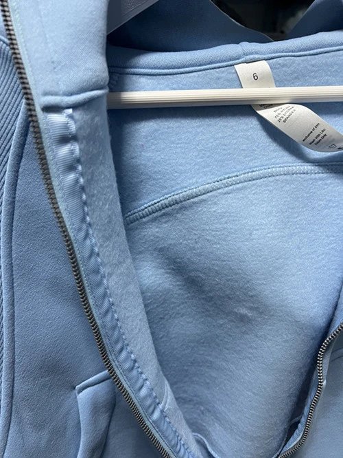 Design Zip-Up Hoodie Dusty Blue - 11