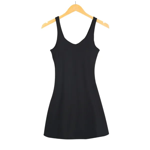 Design Basic Sleeveless Tank Top Light Blue Vest-Top - 12