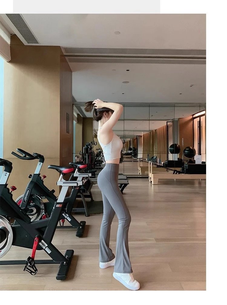 Celine Flared Leggings Light Gray - 9