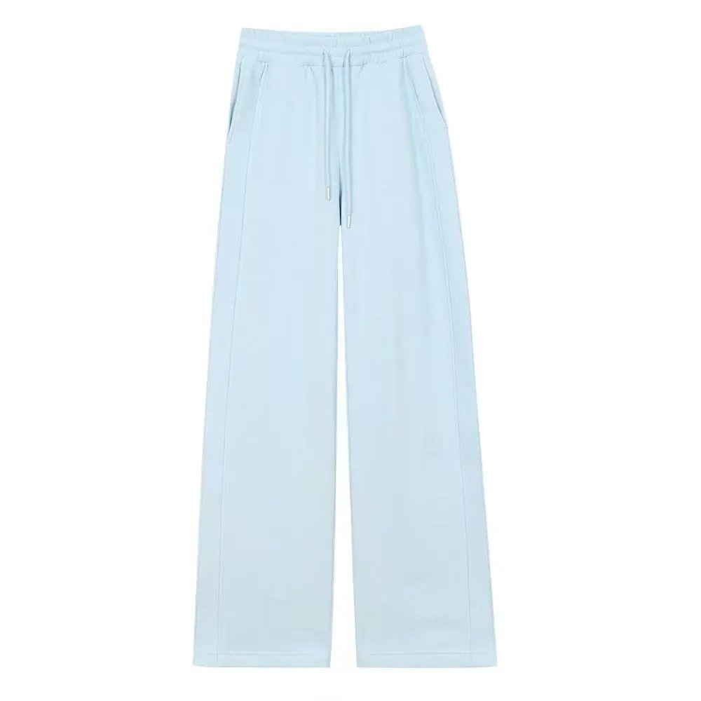 Design Wide-Leg Drawstring Sweatpants Black - 14