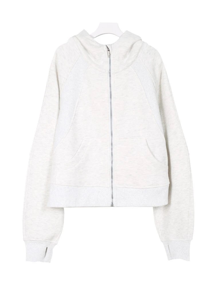 Design Zip-Up Hoodie Dusty Blue - 16