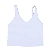 White U-neck tank top